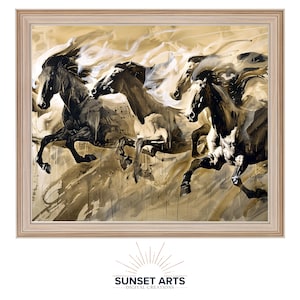 Echoes of the Herd | Horse Print, Digital Download, Horse Art, Printable