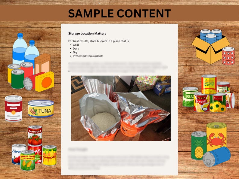 Pantry Food Storage Inventory & Checklist | Emergency Planner | Prepper ...