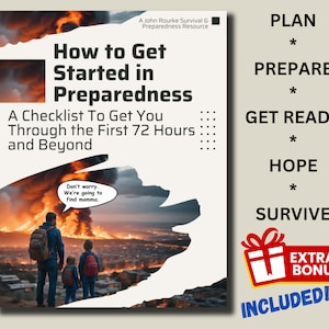 Guida alla preparazione alle emergenze – Raccoglitore di emergenza, lista di controllo per 72 ore (stampabile)