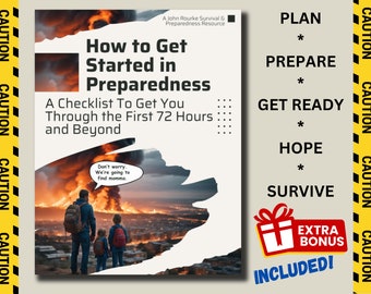 Guía de preparación: Carpeta de emergencia, lista de verificación de 72 horas (imprimible)