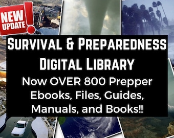 Survival & Preparedness Digital Library – 800+ Prepper Ebooks (Digital Download)