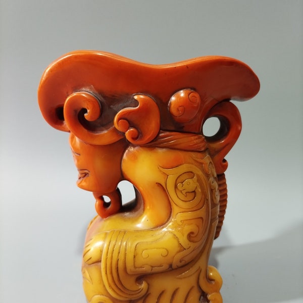 Exquisite Hand-carved Shoushan Stone Ornament - Chinese Antiques, Rare and Precious Collectible, Valuable Collectible Art Piece - L1001