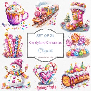 Kerstsnoep PNG, retro vakantie-illustraties, vakantiesnoepjes PNG, peperkoek, snoepgoed clipart, zoete kerst illustraties kerstmis