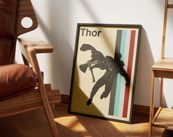 Thor Mid Century Modern A3 Print | Digital Download | Room Decor