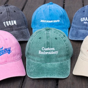 Czapka z haftowanym logo, czapka z personalizowanym tekstem, czapka baseballowa w stylu retro, czapka typu trucker w stylu vintage, prezent na Dzień Ojca, czapka baseballowa unisex.