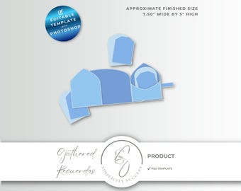 Verzameld Recuerdos Photoshop-productsjabloon PS Smart Object Folio PSD-bestandsindeling, G56