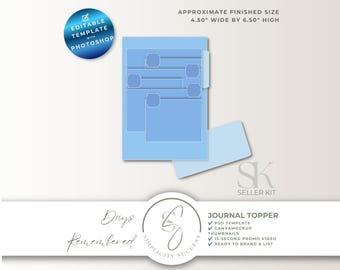 Days Remembered Photoshop Seller Kit Reverse Waterfall Journal Topper, D66