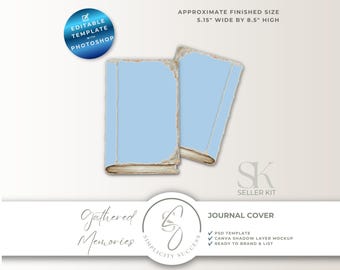 Verzamelde Herinneringen Photoshop Verkoperskit Hardcover Dagboek Boek Omslag Mockup PSD Sjabloon, G59