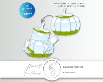 Harvest Traditions Canva Product Template Pumpkin Loaded Pocket, H63