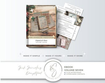 Organized Chaos Junk Journaling Demystified, Junk Planner Ebook Guide for Etsy Sellers, J11
