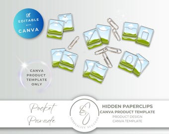 Plantilla de diseño de producto Pocket Parade para Canva con clips ocultos, editable mediante arrastrar y soltar, P10