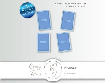 Gezellige tokens Photoshop-productsjabloon, Shadow Box Float Frame Junk Journal PSD-ontwerpsjabloon, 3D-versieringsmaker, C57