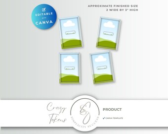 Gezellige tokens Canva-productsjabloon, schaduwdoos zwevend frame ongewenste tijdschriftontwerpsjabloon, 3D-versieringsmaker, C57