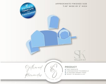 Verzamelde gegevens Photoshop Seller Kit Folio PSD-bestand PS Smart Object-sjablonen, G56