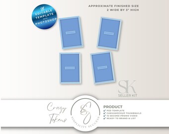 Gezellige tokens Photoshop Seller Kit, Shadow Box Float Frame Junk Journal PSD-sjabloon, 3D-versiering slimme objecten, C57