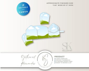 Verzameld Recuerdos Canva Seller Kit Foliosjablonen Canva Template Mockup Bundle Frame Kit, G56