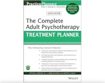 Le planificateur complet de traitements de psychothérapie pour adultes | ressource essentielle pour les thérapeutes | Guide complet de planification