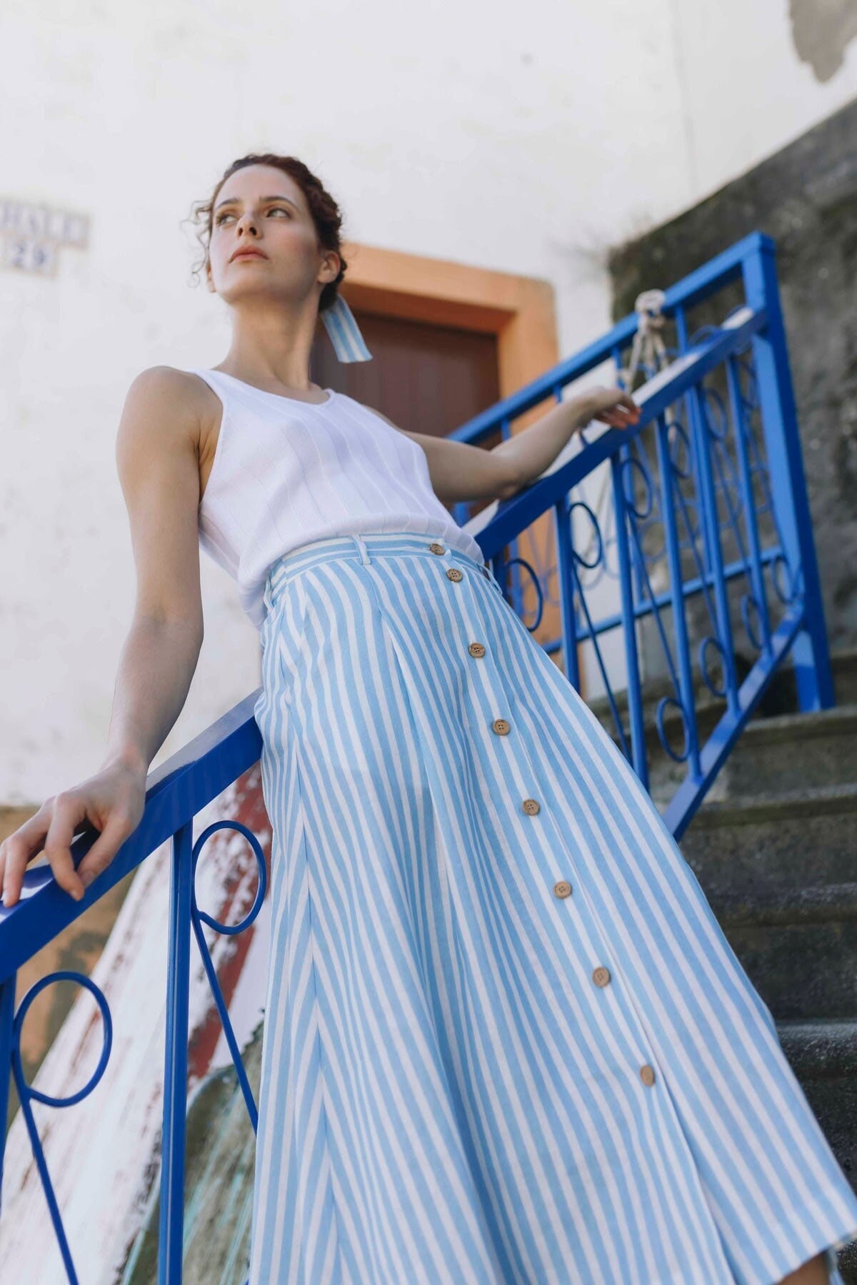 ● I AM MARI ● [Two-piece set] Duehr Linen Shirt Long Skirt il_1080xN.4654889497_ru8s.jpg