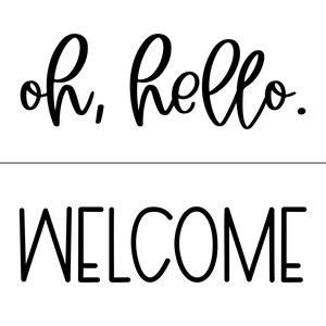 Magnolia Design Co Oh Hello and Welcome Stencil