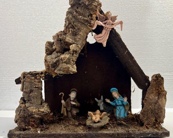Beautiful Vintage Fontanini Nativity Creche – 5-Piece Holy Family Set