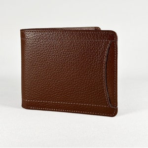 Cartera de cuero, Cartera unisex, Cartera de cuero para regalo, Cartera color canela, Cartera de cuero desgastado, Cartera de cuero minimalista, Regalo de cumpleaños