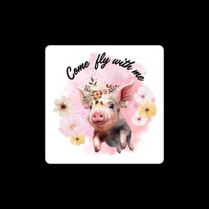 Magnets pig themed, fridge magnets for office, dorm, kids room, Adorable pig |Bubbles the pig