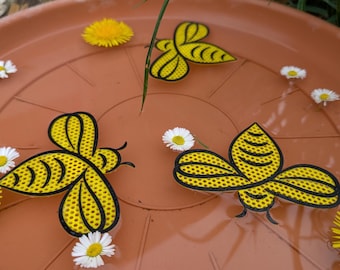Insektentränke Biene | 3D-gedruckte Trinkhilfe Gelb-Schwarz | Für Bienen & Schmetterlinge | Gartendeko nachhaltig