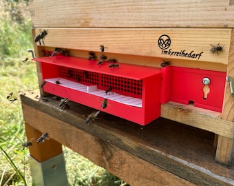 Pollen trap version 5.4 // High floor // Segeberger // 11-frame DNM hive // One-time use // Beekeeper // Harvest // Beekeeping aid