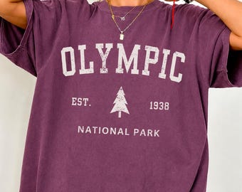 Olympic National Park Comfort Colors® Shirt, Vintage Distressed Olympic National Park Shirt