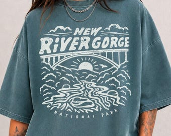 New River Gorge National Park Comfort Colors® Shirt, Retro New River Gorge National Park Tee, West Virginia Family Vacation Trip T-Shirt