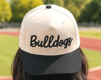 Custom 3D Puff Embroidered Trucker Dual Tone Hat, Team Hat for Women, Game Day Hat, Cute Embroidered Sports Team Cap, College Team Hat