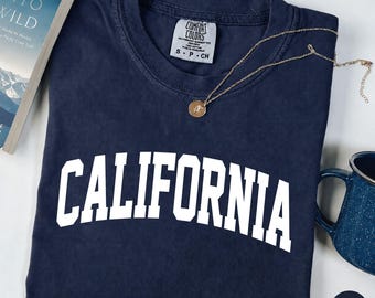 California Shirt, State of California Comfort Colors® Shirt, Travel Shirt California Visit, Cute California Tee, Vintage California Trip Tee