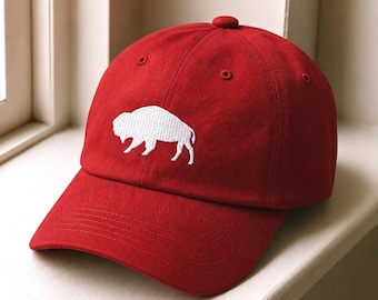Custom Buffalo Embroidered Adjustable Relaxed Fit Hat