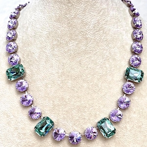 Anna Wintour Austrian crystal statement necklace