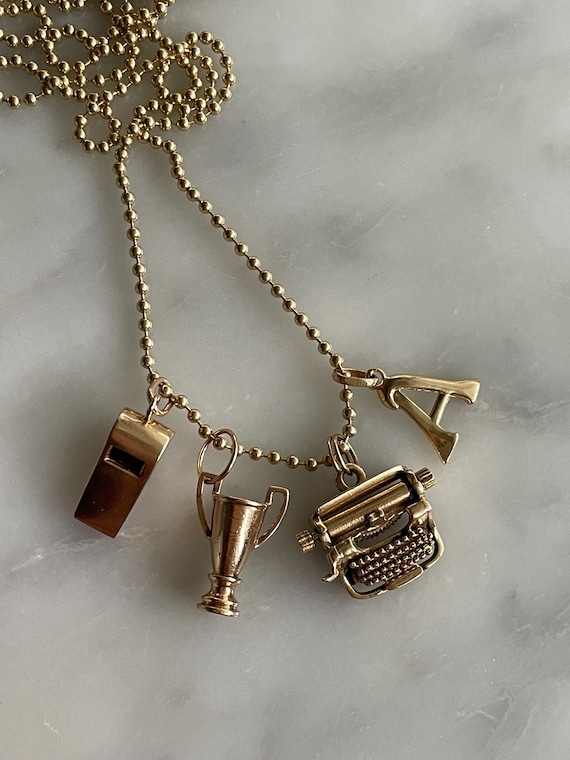 Solid Gold Vintage Charms - image 4