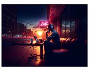 Lofi Nights Premium Matte Paper Poster