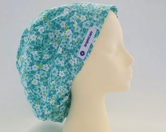 Traditional Bouffant Surgical Hat by BrightCaps, Floral Print