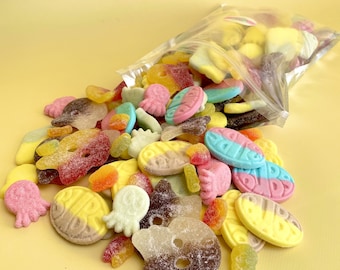 Swedish Candy Custom | Free Fast Shipping | Pick n Mix | BUBs Bag Vegan | Halal Sweets | Vegetarian Sweets | BonBon | Party Candy Jelly Gift