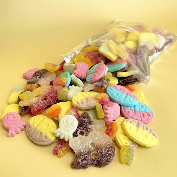 Swedish Candy Custom | Free Fast Shipping | Pick n Mix | BUBs Bag Vegan | Halal Sweets | Vegetarian Sweets | BonBon | Party Candy Jelly Gift