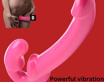 Strapless vibrating Strap-on