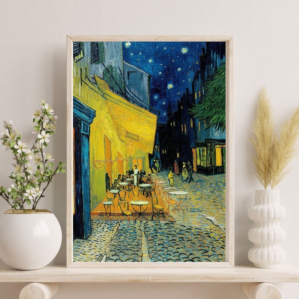 Vincent van Gogh Café Terrace at Night Print - High-Quality Art Reproduction, Van Gogh Digital Download, Van Gogh Print Digital Download