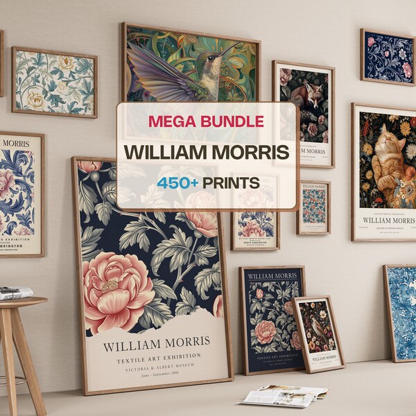 william morris print ties