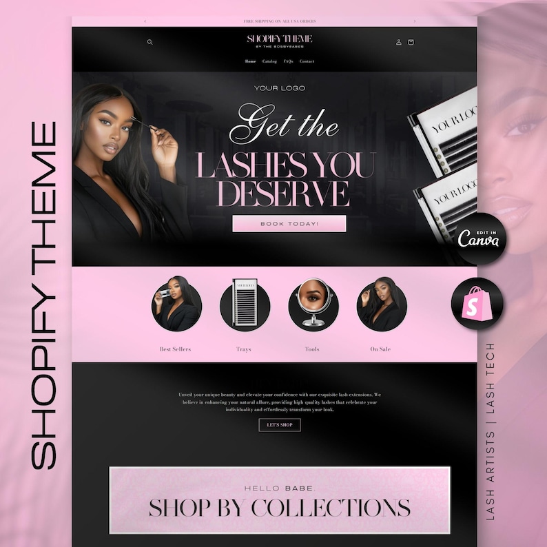 Preview of Lash by Lily Shopify theme for beauty brands and lash artists