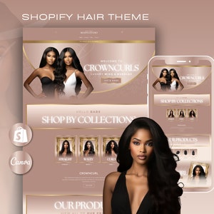 Shopkette Theme | Webseite von Hair Business | Haar-Branding-Vorlagen | Haarverlängerungen Shopilly Theme | Haar Vorlagen | Haarbündel Branding