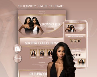 LunaLocks Shopify Theme, Hair Extensions & Wig Store (Digital Download)
