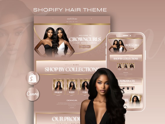 LunaLocks Shopify Theme, Hair Extensions & Wig Store (Digital Download)