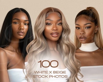 Beauty Stock Photos: Haarverlängerungen, Perücken, Spitzenfronten (100 Bilder)