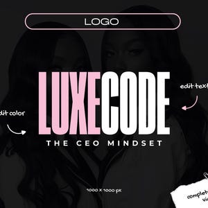 Professional premade logo for lash techs and makeup artists
