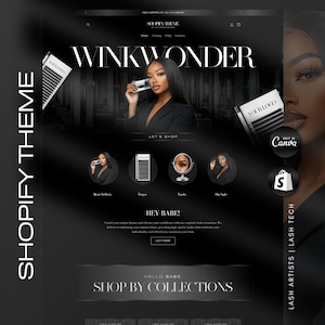Luch by Lucy Shopify-thema: website wimper en beauty + canvasbanners