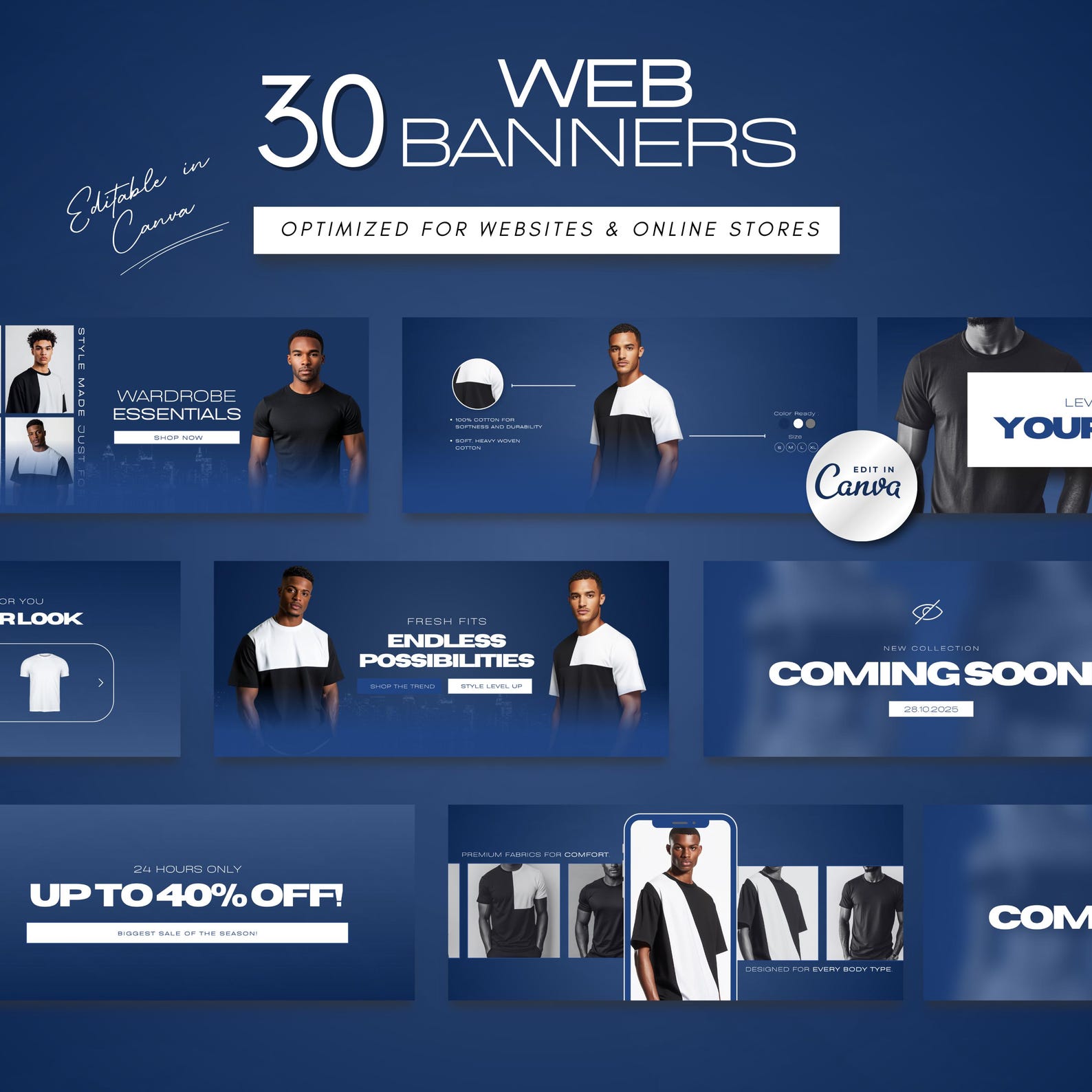 70 Navy Men Fashion Web Banners | Clothing Boutique | Streetwear ...